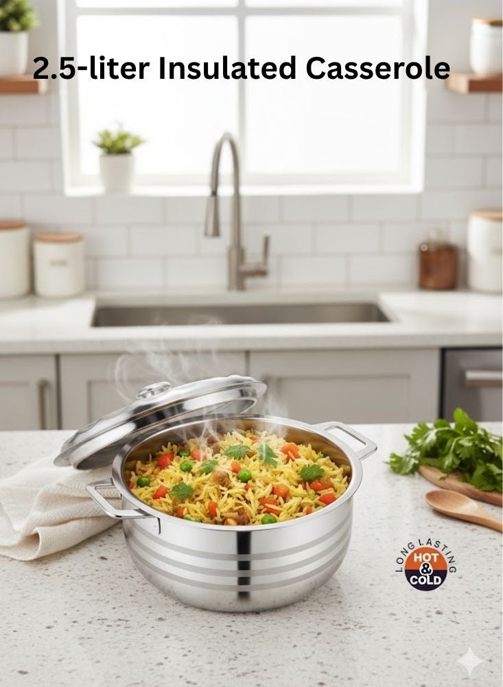 بريميم وعاء ساخن من الفولاذ المقاوم للصدأ بغطاء محكم - Image 2