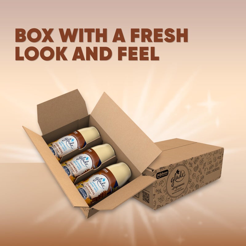 Glade Automatic Spray Refill, Air Freshener for Home and Bathroom, Cashmere Woods, 6.2 Oz, 3 Count - Image 2