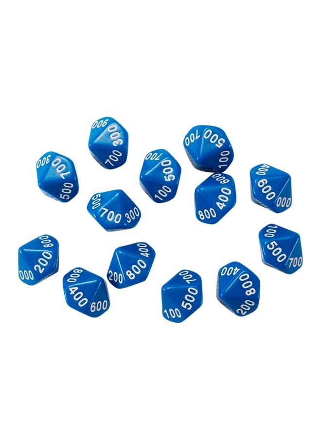 Learning Advantage Learning Advantage 10-Sided Place Value Dice, Hundreds, Set of 12 