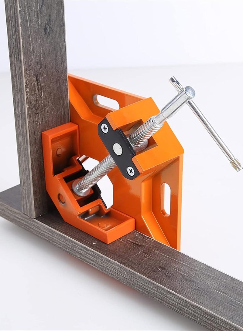 GGOOT DIY Wood Tool Clamp Practical Angle Clamp Single Handle 90 Right Photo Frame Corner Aluminium Clamp Clip for Carpenter Woodworking Hardware Woodworking Clamp (Size : Blue)  - Image 3