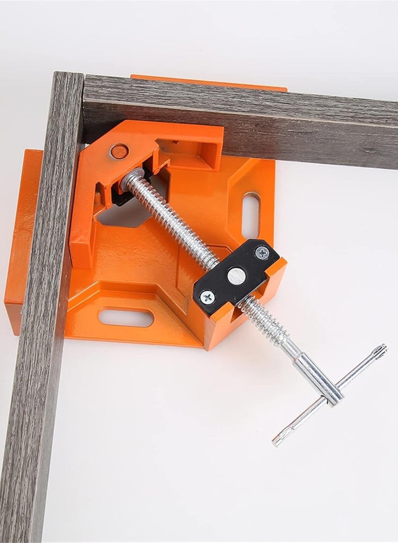 GGOOT DIY Wood Tool Clamp Practical Angle Clamp Single Handle 90 Right Photo Frame Corner Aluminium Clamp Clip for Carpenter Woodworking Hardware Woodworking Clamp (Size : Blue)  - Image 4