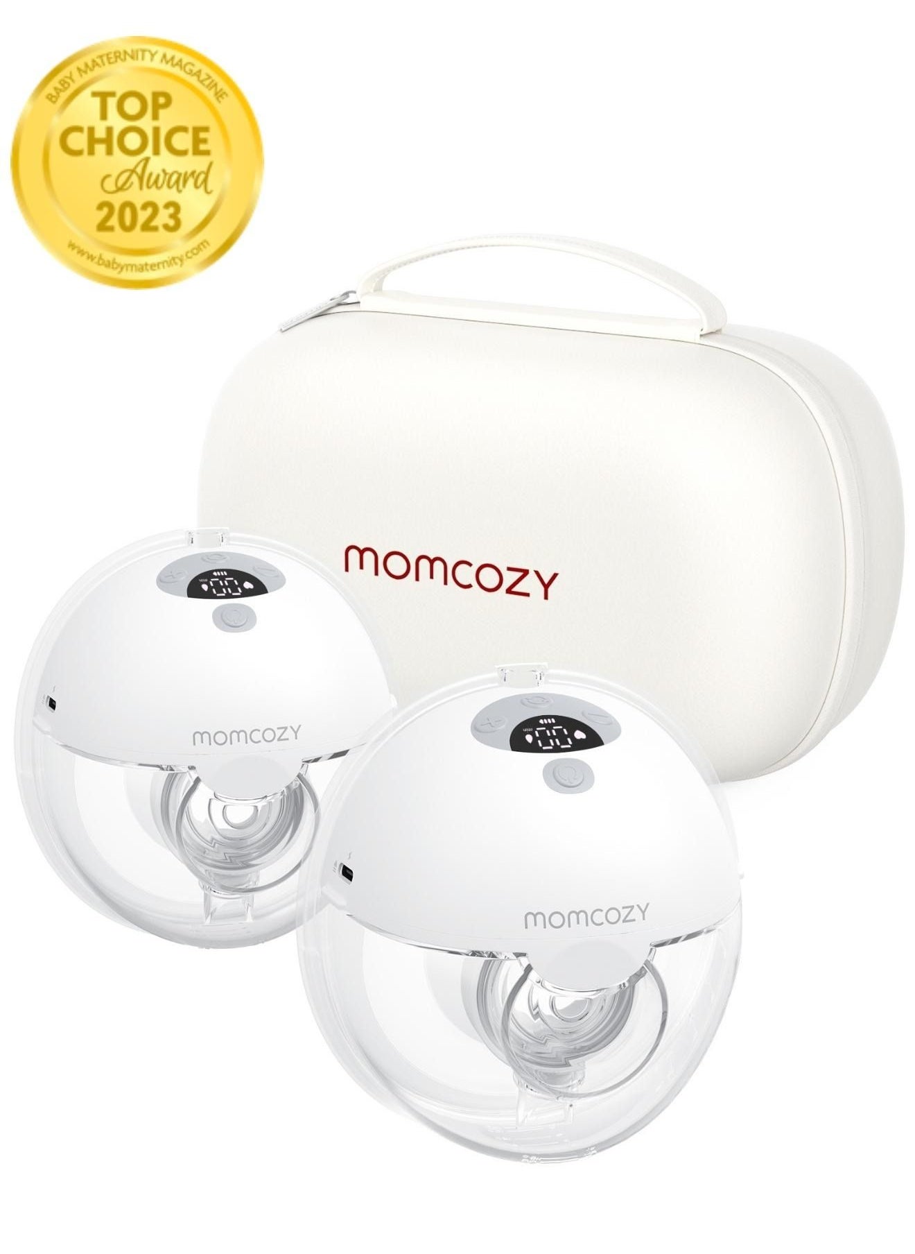 Momcozy Hands Free, Portable M5 Double Breast Pump Electric With 3 Modes And 9 Levels 