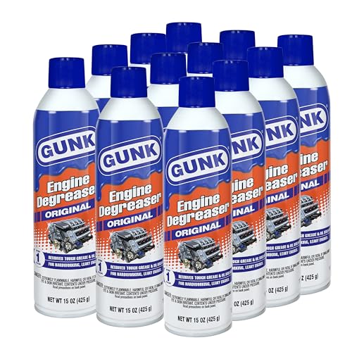 GUNK Original Heavy Duty Engine Cleaner & Degreaser (EB1) - 17 oz. (Case of 12) - Super Clean Automotive Spray for Car Engines - Engine Degreaser - Super Clean Degreaser - Image 1