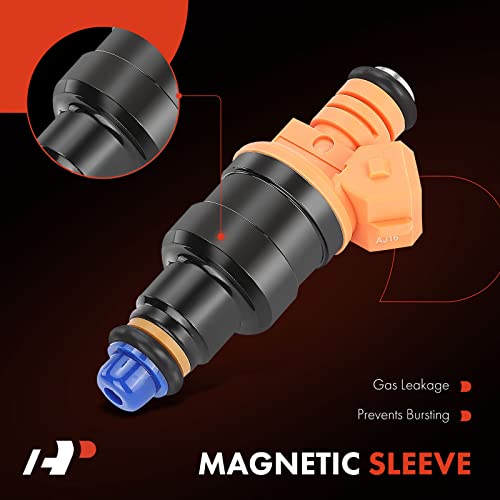 A-Premium Set of 8 Fuel Injector - Compatible with Ford, Lincoln, Mercury Vehicles - 4.6L 5.0L 5.4L 5.8L - E150, E250, E350, F150, F250, F350, Mustang - Replace Part 0280150943, 0280150939, 0280150909 - Image 4