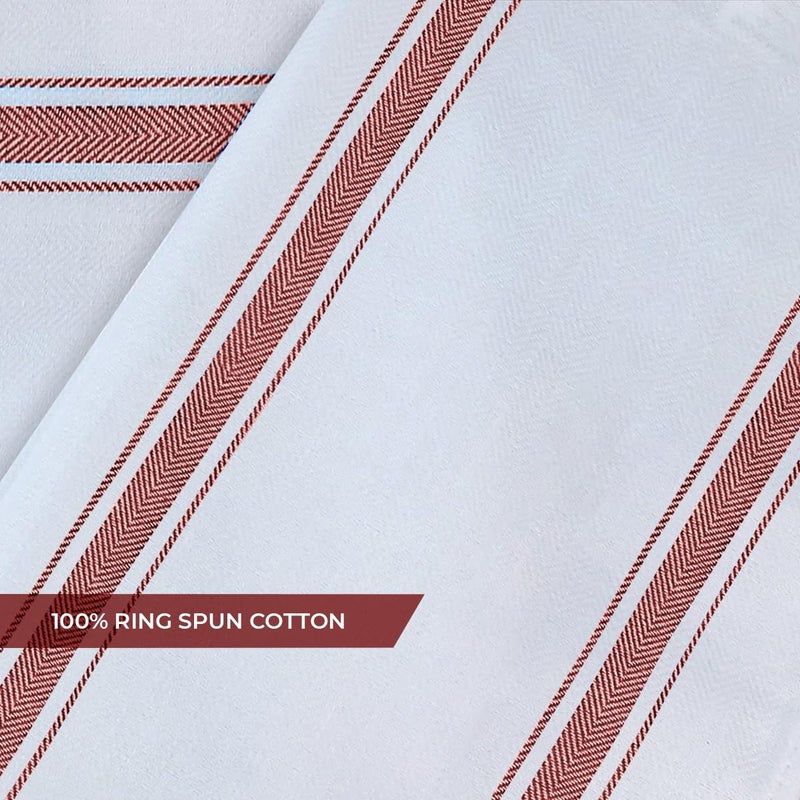 Avalon Kitchen Dish Towels Set (Value Pack of 30) Size 15x25 Inch, 100% Cotton Soft & Absorbent Kitchen Towels, Tea Towels, Reusable Cleaning Cloths for Household Cleaning (Red) - Image 5