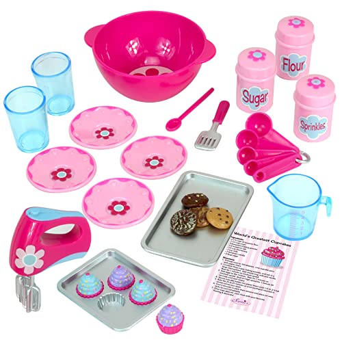 Sophia's 18 Inch Doll Baking Set of 23 Pcs. Fits American Girl Doll Furniture, Mini Doll Food Cookware Set | Doll Sized - Image 1