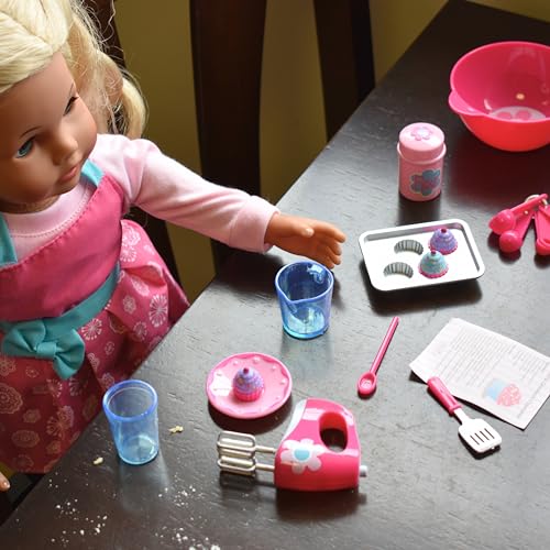 Sophia's 18 Inch Doll Baking Set of 23 Pcs. Fits American Girl Doll Furniture, Mini Doll Food Cookware Set | Doll Sized - Image 5