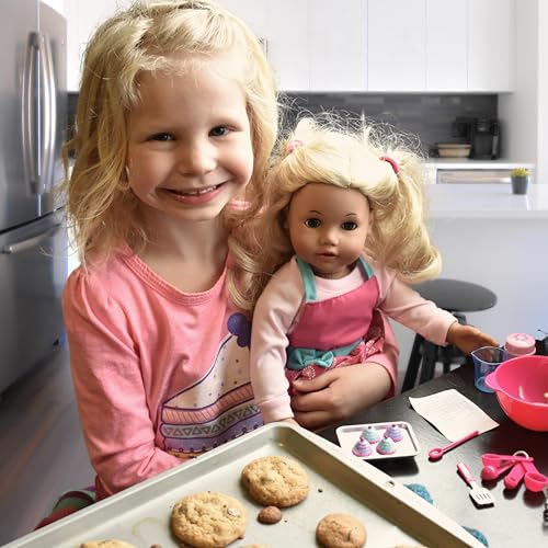 Sophia's 18 Inch Doll Baking Set of 23 Pcs. Fits American Girl Doll Furniture, Mini Doll Food Cookware Set | Doll Sized - Image 4