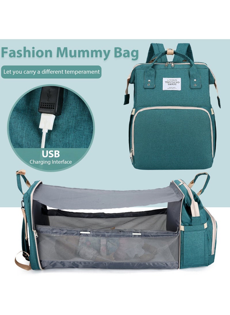 Baby Diaper Bag Backpack Multifunction Diapers Changing Station for Boys Girls Outdoor and Travel Infant Shower Gifts Large Capacity 900d Oxford USB Port Green - pzsku/Z5AD09218724862E71A77Z/45/_/1716776109/0710c0dc-94db-4449-917f-7a450d730ec3