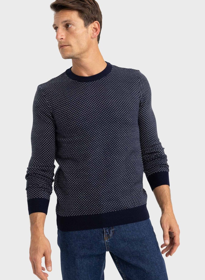 DeFacto Crew Neck Knitted Sweater  - Image 1