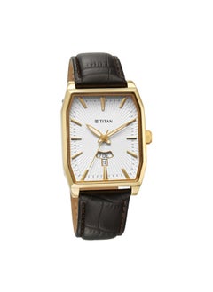 TITAN Men Analog Round Shape Leather Wrist Watch - 1876YL02 - 49 Mm  - Image 2