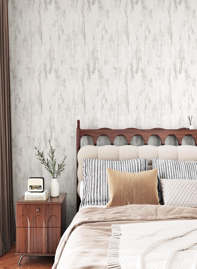 Wallercity Thick Textured Beige Wood Contact Paper 15.8"x78.7" Kitchen Peel and Stick Countertops Contact Paper Gray Matt Cement Wallpaper Self Adhesive Waterproof Vinyl Wrap for Cabinets Desk Table - Image 5