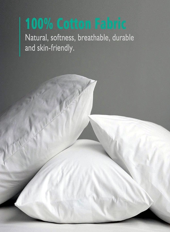 APSMILE Organic 20x20 Feather Down Throw Pillow Inserts Set of 2, 100% Cotton Fabric, Soft Fluffy Square Decorative Pillow Form Core for Sofa, Bed, Couch, Cushion Sham Stuffer - Image 5