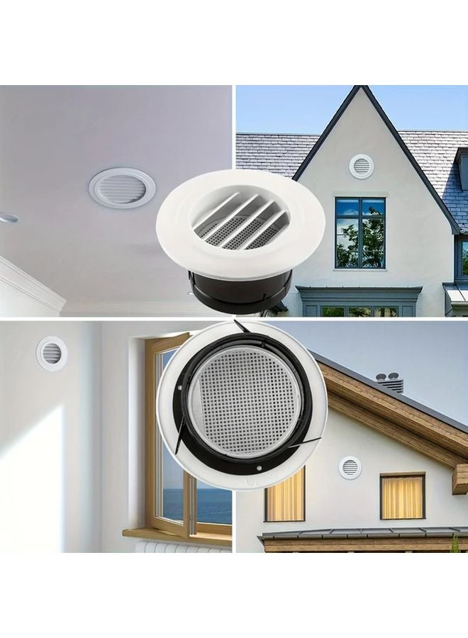 6 Inch Slanted Ventilation Device Insect Rain Proof Ceiling Wall Mount All Season Air Circulation - Image 3