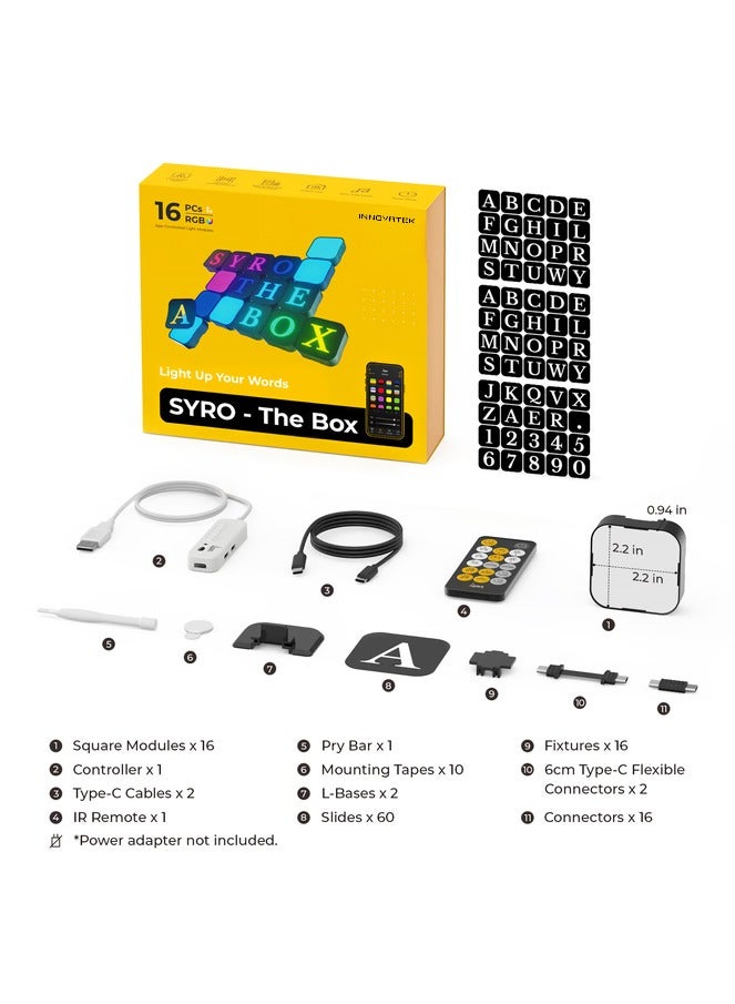 Innovatek إنوفاتيك LED سيرو في الصندوق 16RGB مجموعة حروف - Image 2