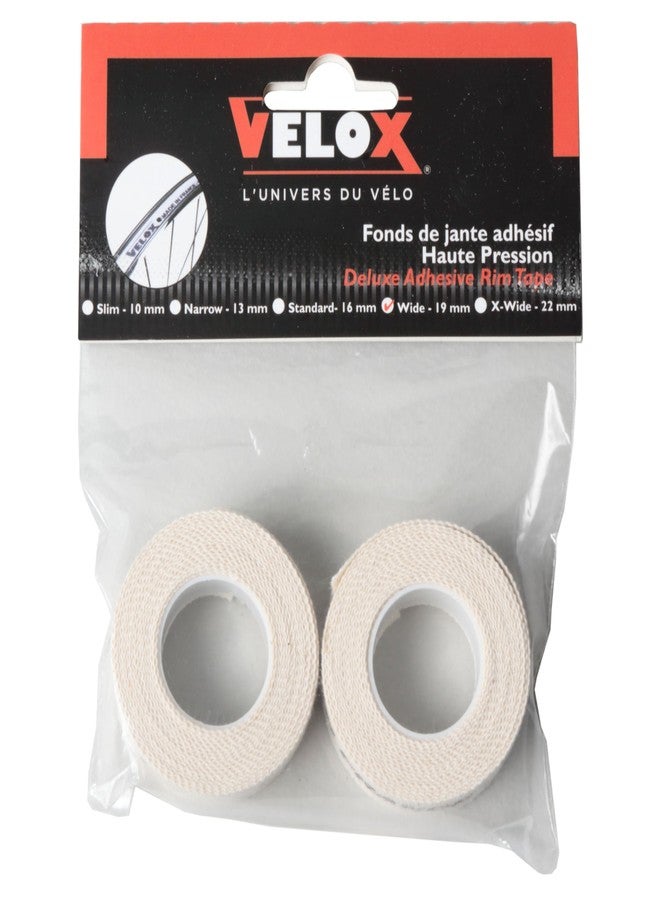 Velox 1X ROLL Vintage Cotton Bike Rim Tape 19MM x 2M Bicycle Wheel Inner Tube Fixie SINGLESPEED Retro Classic Replacement Part TIRE TYRE - Image 2