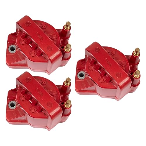 TRQ Ignition Coil Set Compatible with 86-09 Buick 87-88 Cadillac 87-05 Chevrolet 94-95 Honda 92-95 Isuzu 86-04 Oldsmobile 87-08 Pontiac - Image 1