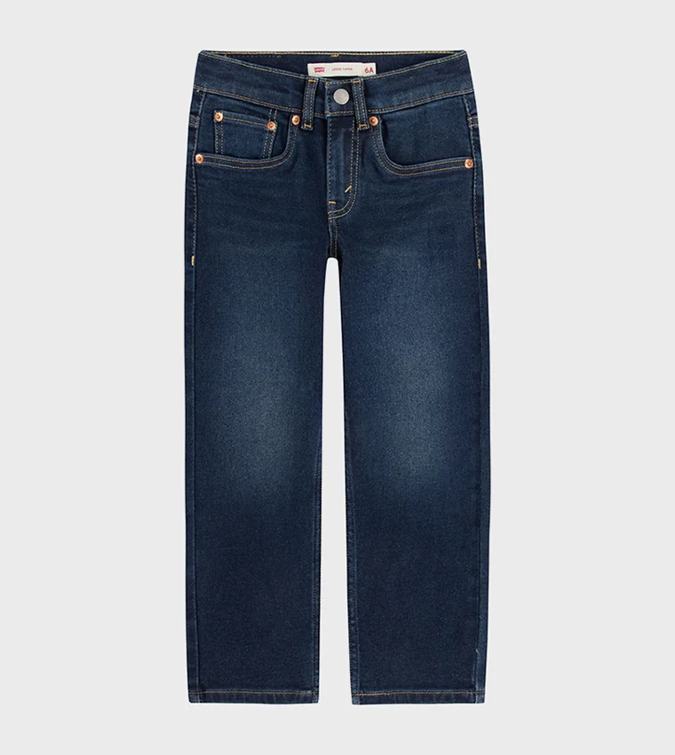 ليفايز جينز بقصة مستدقة فضفاضة باهتة