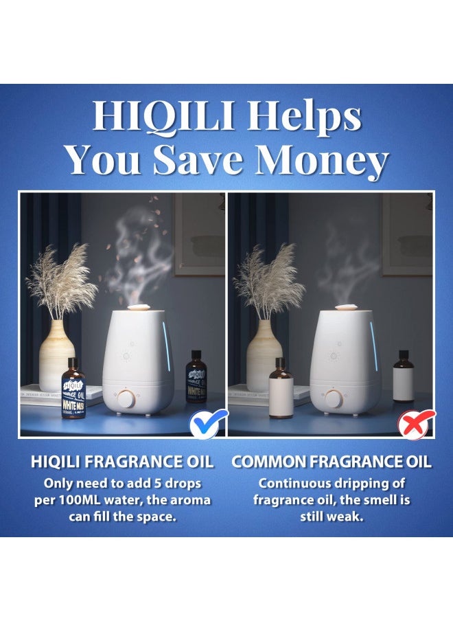 HIQILI - HIQILI Fragrance Oil White Musk 100ml for Candle Soap Making, Essential Oils for Diffuser Aromatherapy, Scented Oils for Home Car 3.38 Fl.Oz - Image 1