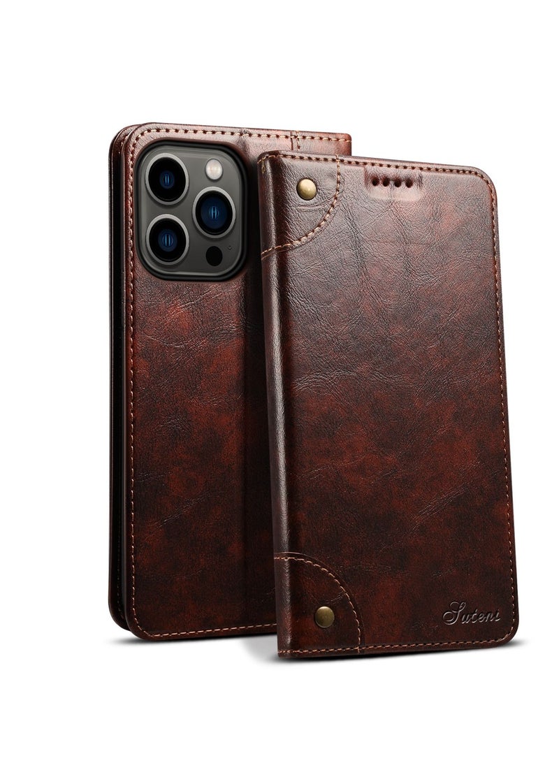 Suteni Flip Cover Protective Leather Case for iPhone - Image 1