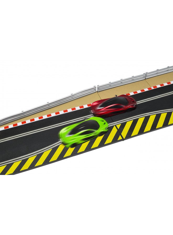 Scalextric C8511 Track Extension Pack - 1x Leap (Ramp Up and Ramp Down) 2 Straight 2 Side Swipes Borders Barriers - Image 3