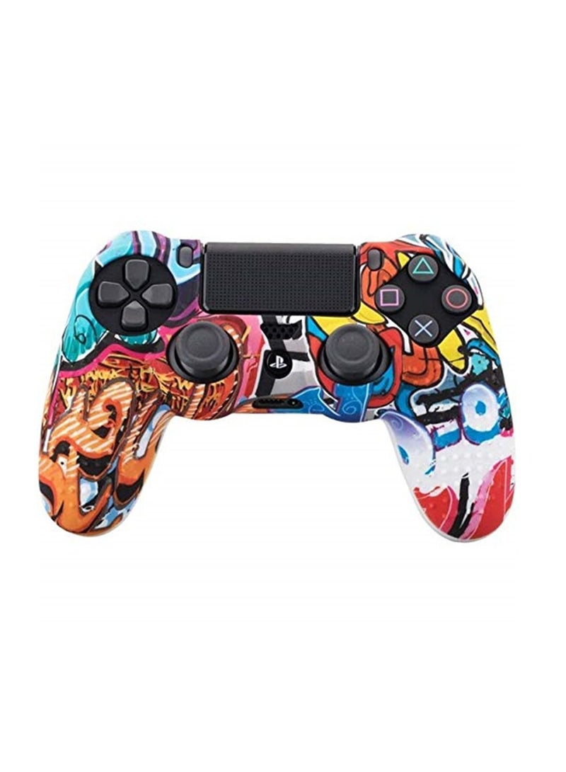 Gamepads Camouflage Case Graffiti Studded Dots Silicone Rubber Gel Skin for Sony PS4 Slim/Pro Controller Cover Case for Dualshock4 Cartoon Game - Image 1
