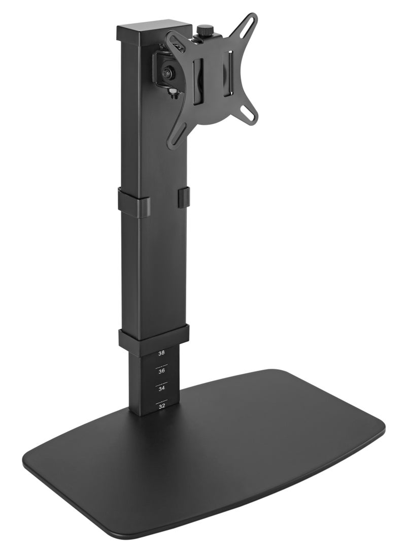 Skill Tech Skilltech SH 67 T01 Freestanding Vertical Lift Monitor Stand for 17"-32" Screens | Built-in USB Port | Quick Release VESA Plate | 8kg Capacity | Ergonomic Design - Image 1
