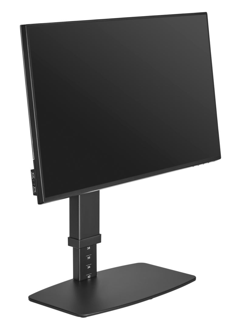 Skill Tech Skilltech SH 67 T01 Freestanding Vertical Lift Monitor Stand for 17"-32" Screens | Built-in USB Port | Quick Release VESA Plate | 8kg Capacity | Ergonomic Design - Image 3