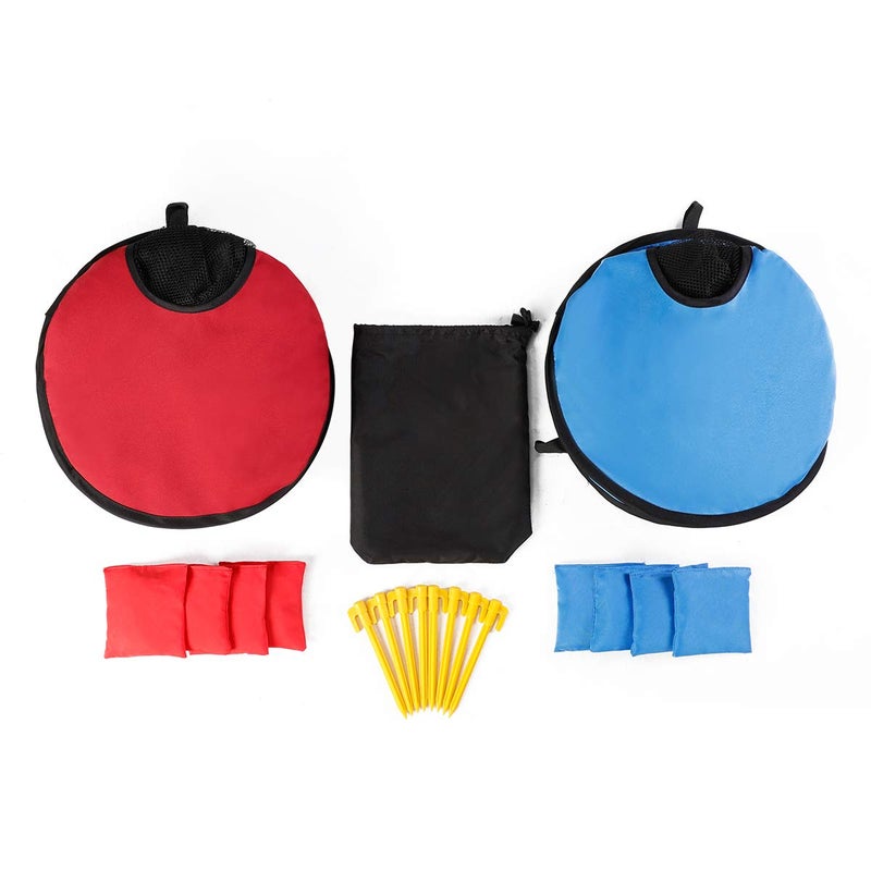 G4Free Portable Collapsible 5 Holes Cornhole Game Set with 8 Bean Bags Toss Game Size 3ft x 2ft for Camping Travel - Image 4