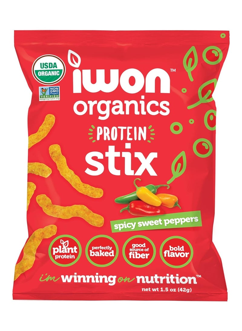 iwon Iwon Organics Protein Stick Spicy Sweet Peppers 42g  - Image 1