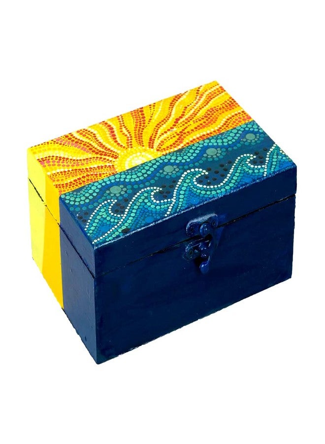 Penkraft Exquisite Jewellery Box hand-painted with an original Dot Mandala design! - Image 4
