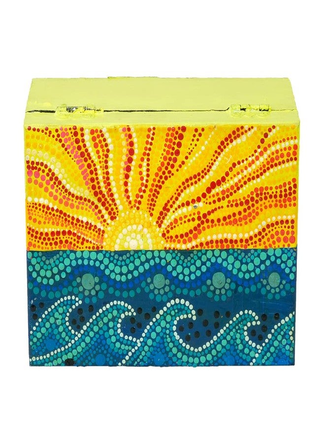 Penkraft Exquisite Jewellery Box hand-painted with an original Dot Mandala design! - Image 1