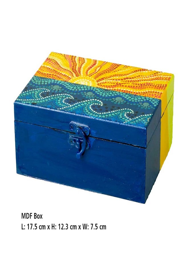 Penkraft Exquisite Jewellery Box hand-painted with an original Dot Mandala design! - Image 2
