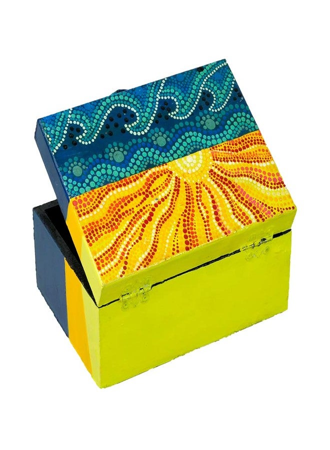 Penkraft Exquisite Jewellery Box hand-painted with an original Dot Mandala design! - Image 3