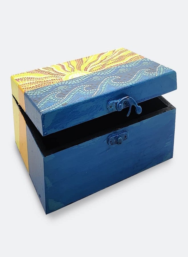 Penkraft Exquisite Jewellery Box hand-painted with an original Dot Mandala design! - Image 5
