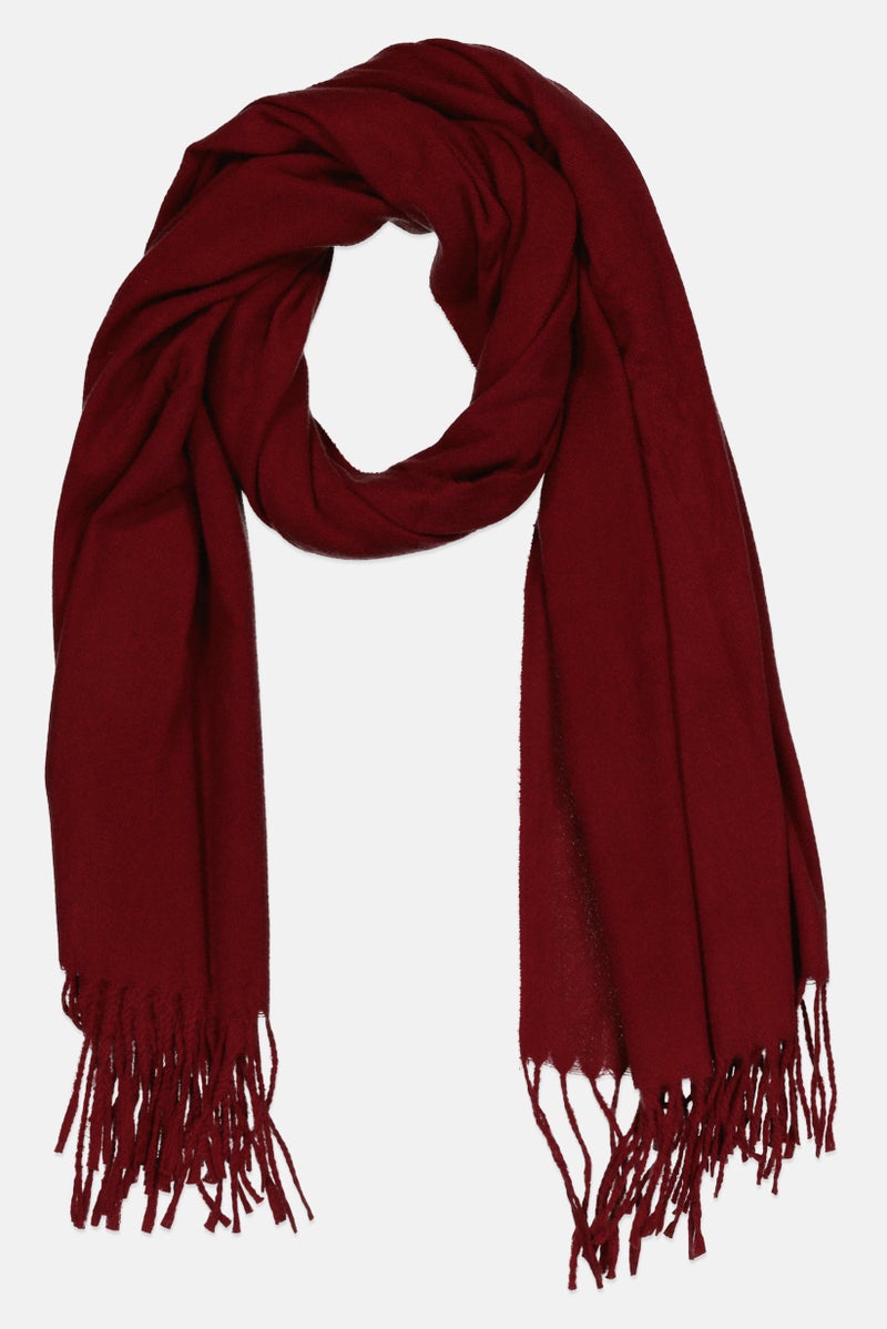 Caracol Women Textured Scarf 190 L x 75 W cm, Brown  - Image 1
