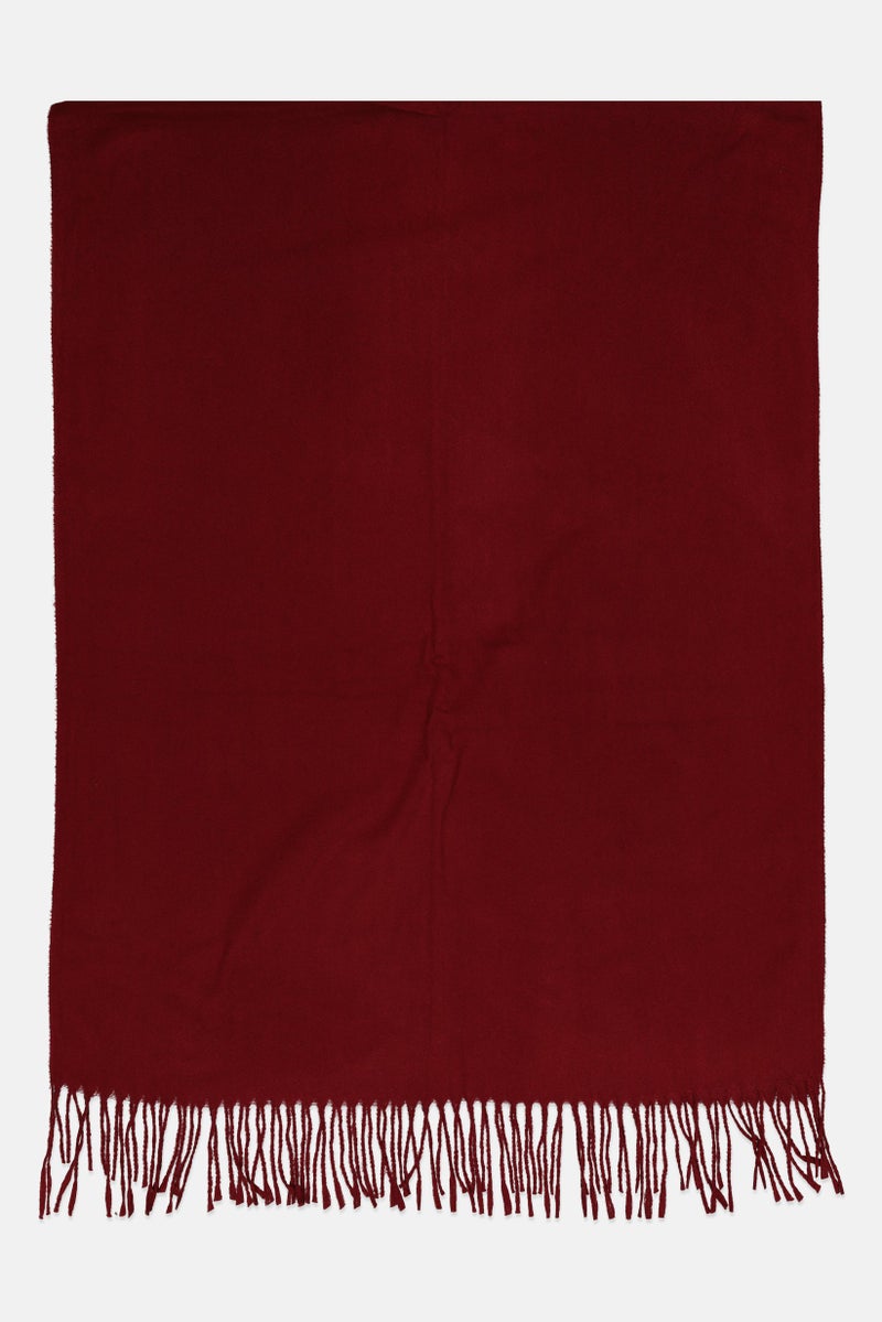 Caracol Women Textured Scarf 190 L x 75 W cm, Brown  - Image 2