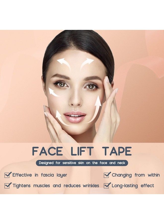 AURUZA 2 Rolls Facial Myofascial Lift Tapeface Lift Tape Anti Wrinkle Patchesface Eye Neck Lift Tape Unisex Antiwrinkle Patches Unisex Antifreeze Stickers Neck Lift Tape For Firming And Tightening Skin - Image 3