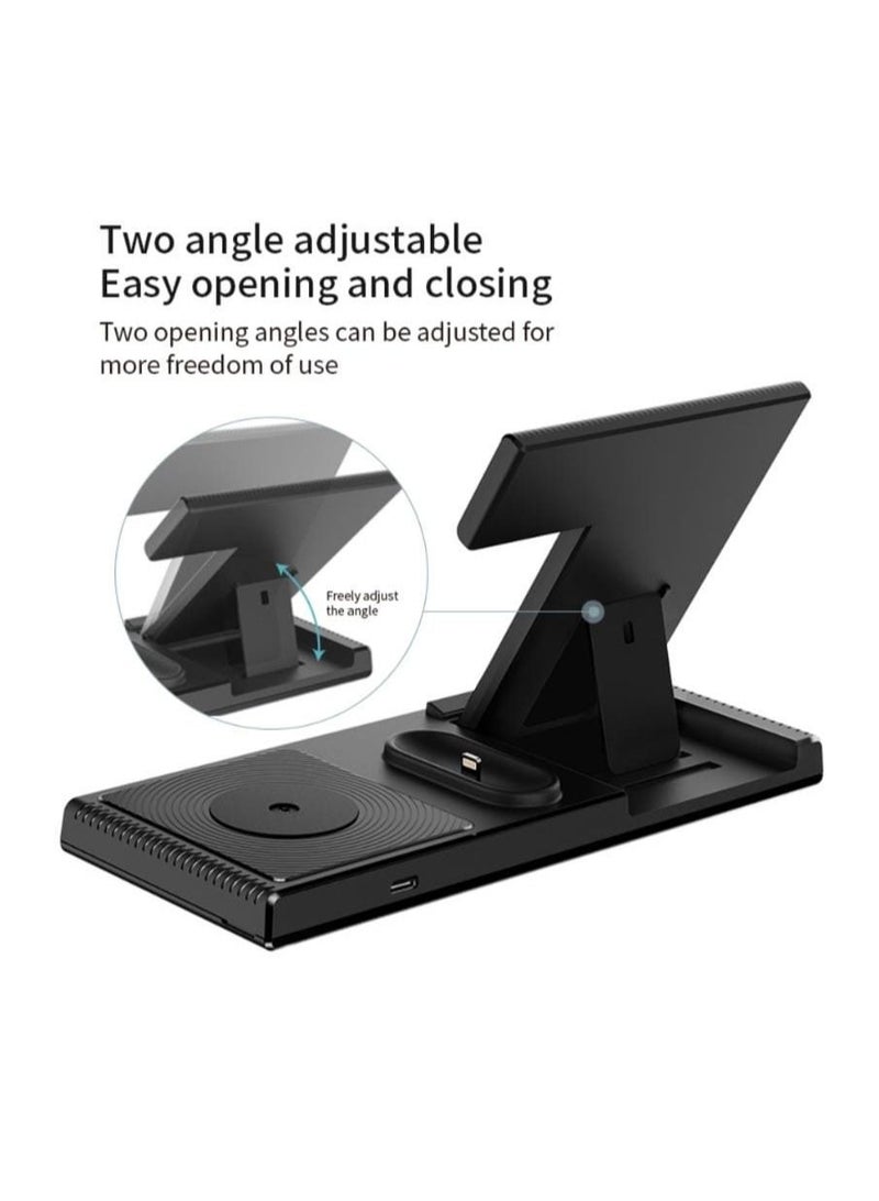 Yesido 18W 4-in-1 Fast Charging Folding Wireless Adapter For Apple Devices - DS13  - Image 3