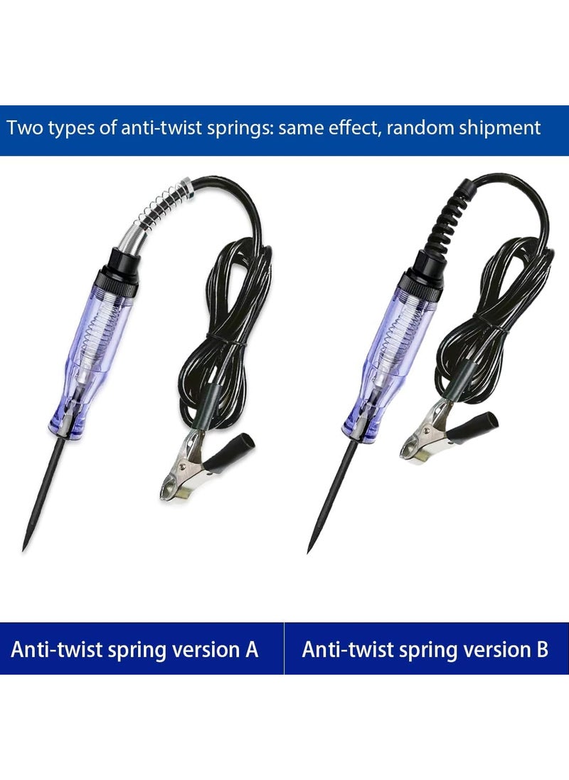 NityaEcommerce Circuit Tester 6V12V24V ABS Handle Long Steel Probe Alligator Clip Black  - Image 2