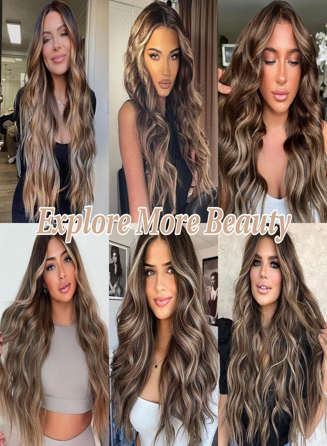 فايوليت وصلات شعر هالو بطول 20 بوصة، وصلات شعر سلكية غير مرئية مع 4 مشابك قابلة للتعديل على دانتيل ناعم وشفاف - Image 5
