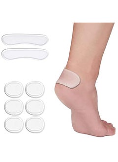 Transparent Back Heel Liner Gel Cushion Pads Insole High Heel Shoes Office Shoes Dance Shoes Grip Sport Anti-friction Foot Care Insole (4 pairs)