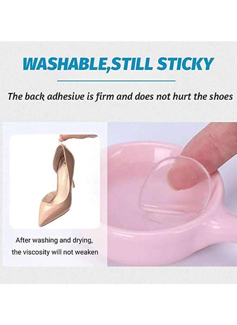 Generic - Transparent Back Heel Liner Gel Cushion Pads Insole High Heel Shoes Office Shoes Dance Shoes Grip Sport Anti-friction Foot Care Insole (4 pairs) - Image 1