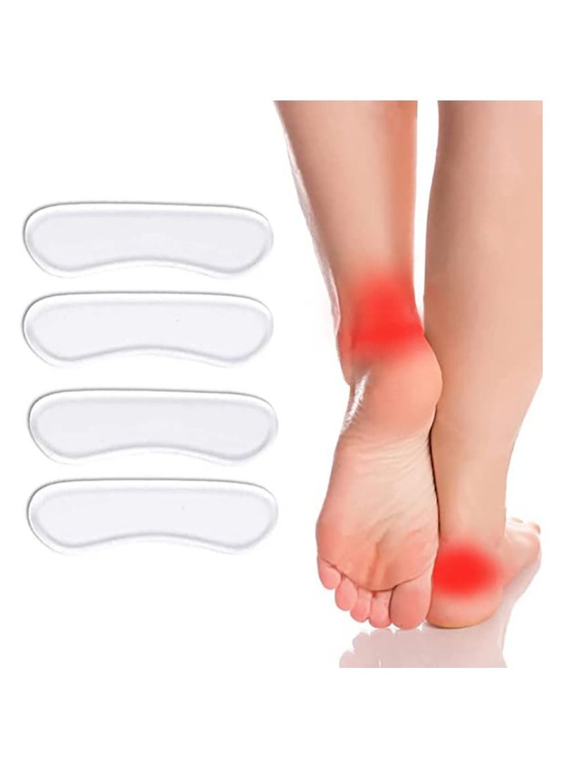 Generic - Transparent Back Heel Liner Gel Cushion Pads Insole High Heel Shoes Office Shoes Dance Shoes Grip Sport Anti-friction Foot Care Insole (4 pairs) - Image 1