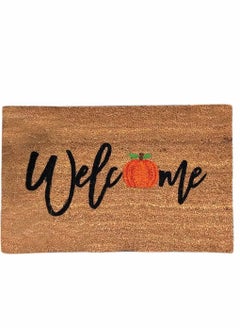 Y&D Anti-Slip Decorations Carpet, Front Door Doormat Blanket Welcome Home, Decor Mat with Bottom, Indoor Outdoor Carpet (Brown)  - Image 1