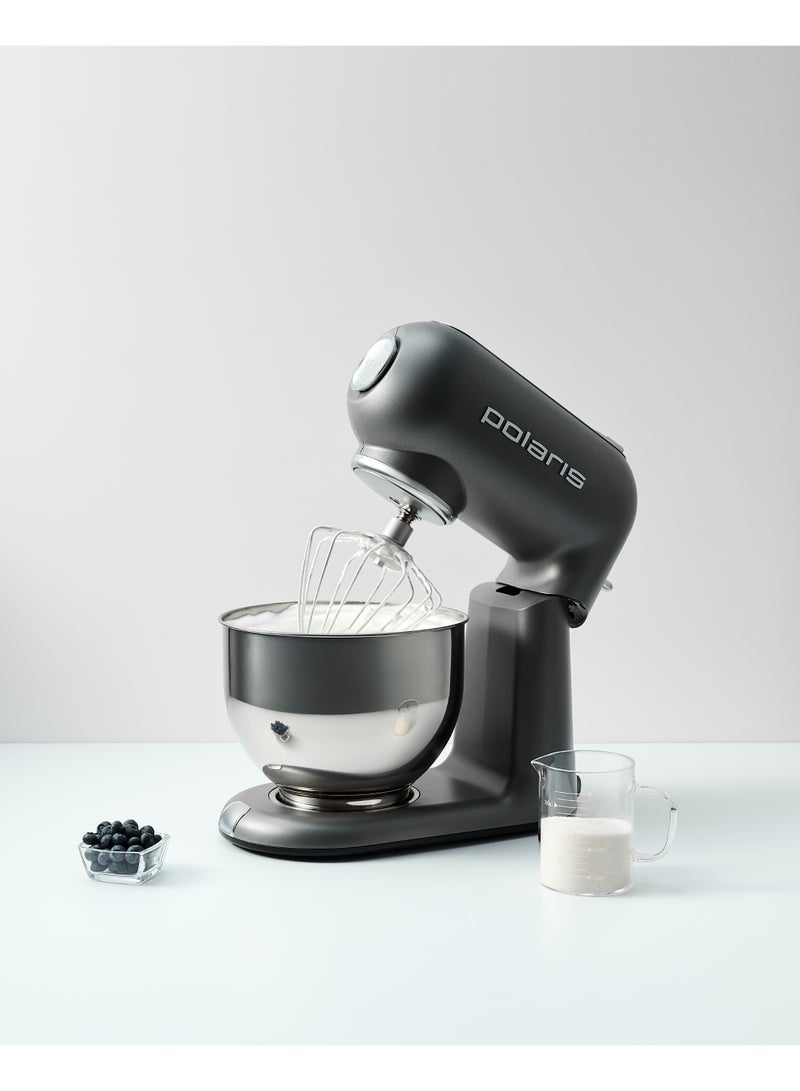 Polaris Polaris PKM 2203L 6-in-1 Kitchen Machine | 6 L Stainless Steel Bowl | Mixer, Meat Grinder, Juicer & Vegetable Slicer | 6 Speeds + Pulse | Counter-Rotating Planetary Mixing for Even Results - Image 2