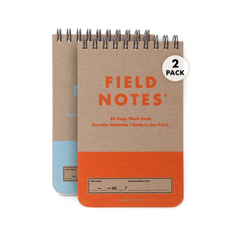 Field Notes: Heavy Duty Edition 2 Pack - Top Spiral Bound Memo Books - Ruled and Graph Paper - 3.5 x 5.5 Inch - Image 1