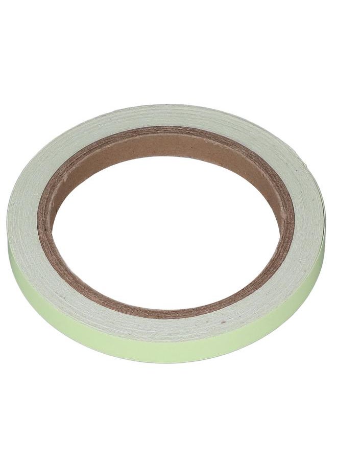 Thoraya 10m Length Glow in The Dark Tape Hard Light Charging Under UV Black Light Fluorescent Tape for Smooth Walls Stairs 10mm/0.39in Width Green  - Image 1