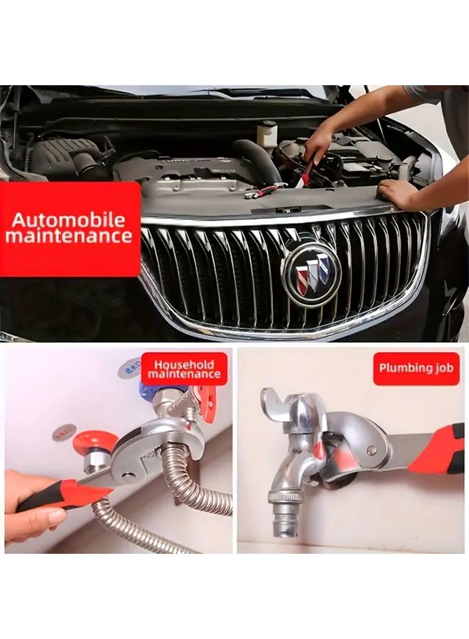 ProMaster Heavy Duty Adjustable Wrench and Pliers Combo Mechanical Color for DIY Home Repairs - Image 5