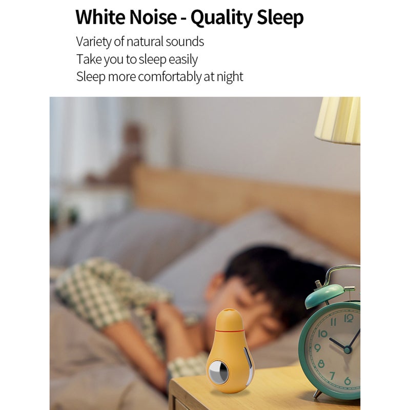 Portable White Noise Sleeping Machine Dark Blue 2-in-1 Dual-function Device - 9 White Noise Options 3 Adjustable Pulse Modes for Home Travel - Image 3